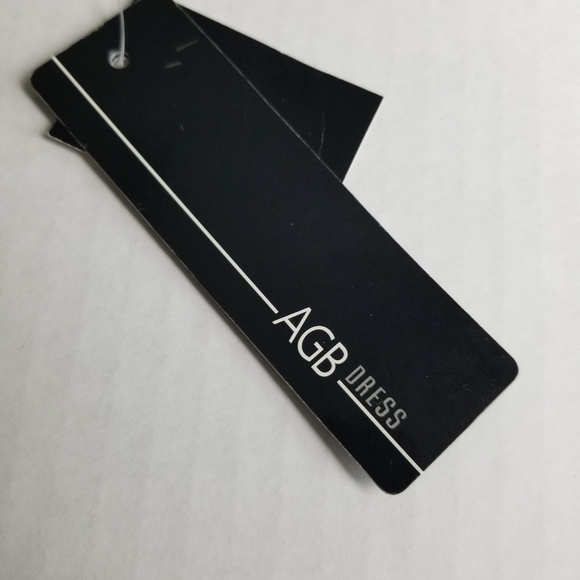 AGB Special Occasion Evening Drop Waist Crinkle Taffeta Pewter Dress NEW! sz 16 - Picture 9 of 9